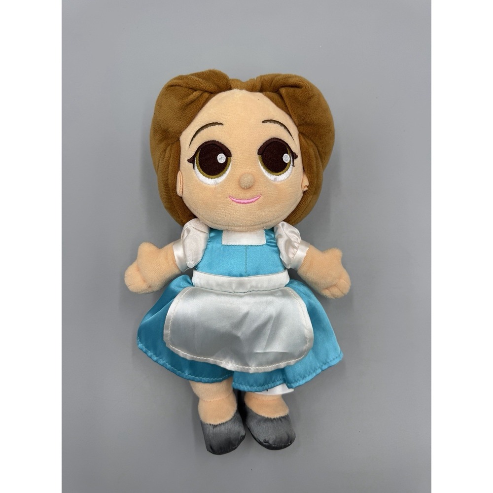 Disney Beauty And The Beast Plush Belle Doll Blue Dress 10 Inch Stuffed Toy
